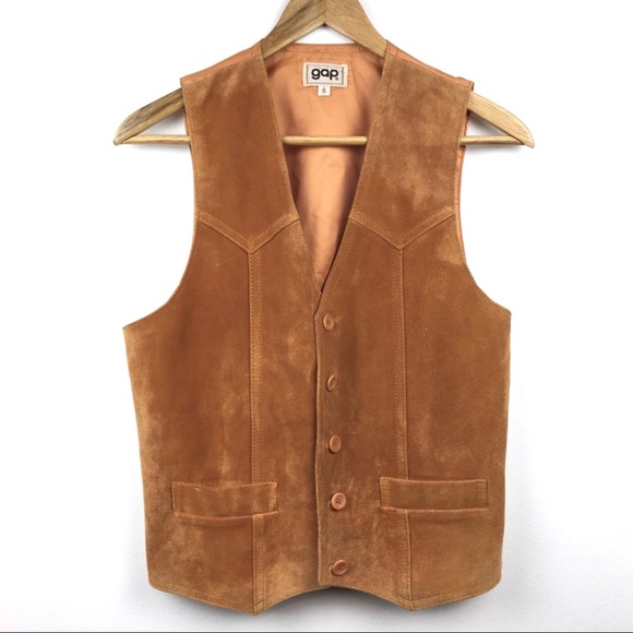 GAP Jackets & Blazers - Vintage Gap Vest 100% Suede Leather